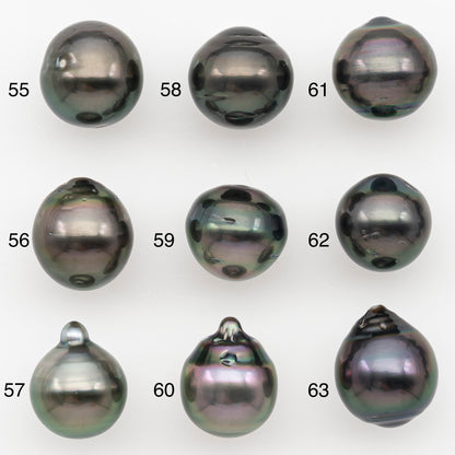 10-11mm Tahitian Pearl Natural Color with Minor Blemishes, Loose Undrilled for Jewelry Making, SKU # 3288TH
