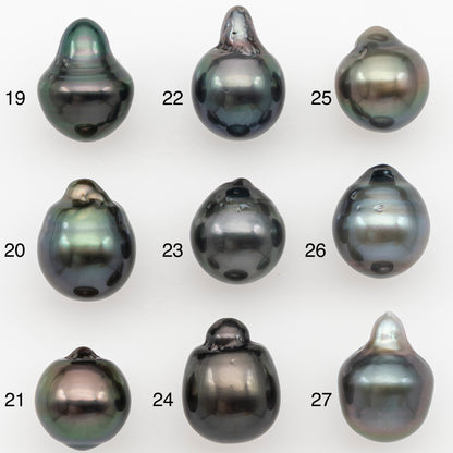 10-11mm Tahitian Pearl Natural Color with Minor Blemishes, Loose Undrilled for Jewelry Making, SKU # 3289TH