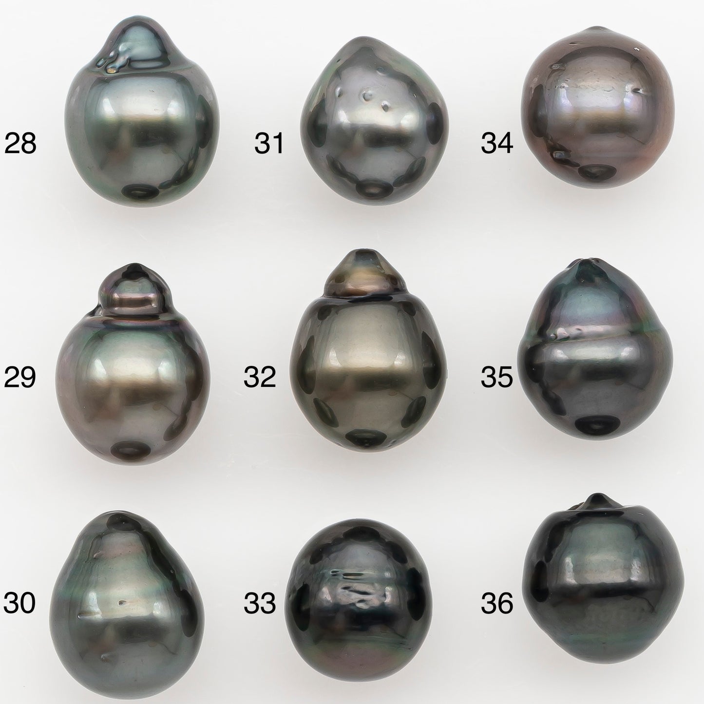 10-11mm Tahitian Pearl Natural Color with Minor Blemishes, Loose Undrilled for Jewelry Making, SKU # 3289TH