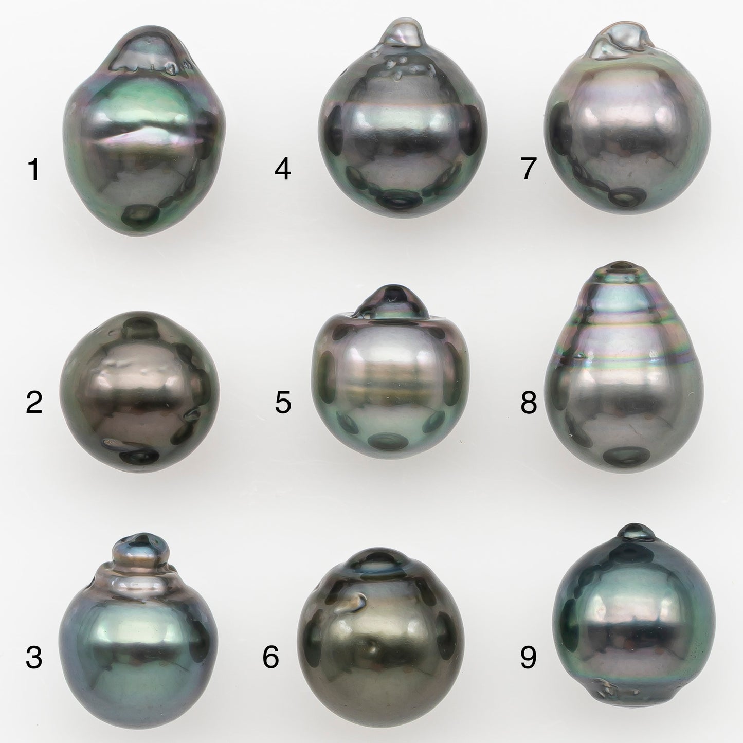 10-11mm Tahitian Pearl Natural Color with Minor Blemishes, Loose Undrilled for Jewelry Making, SKU # 3290TH
