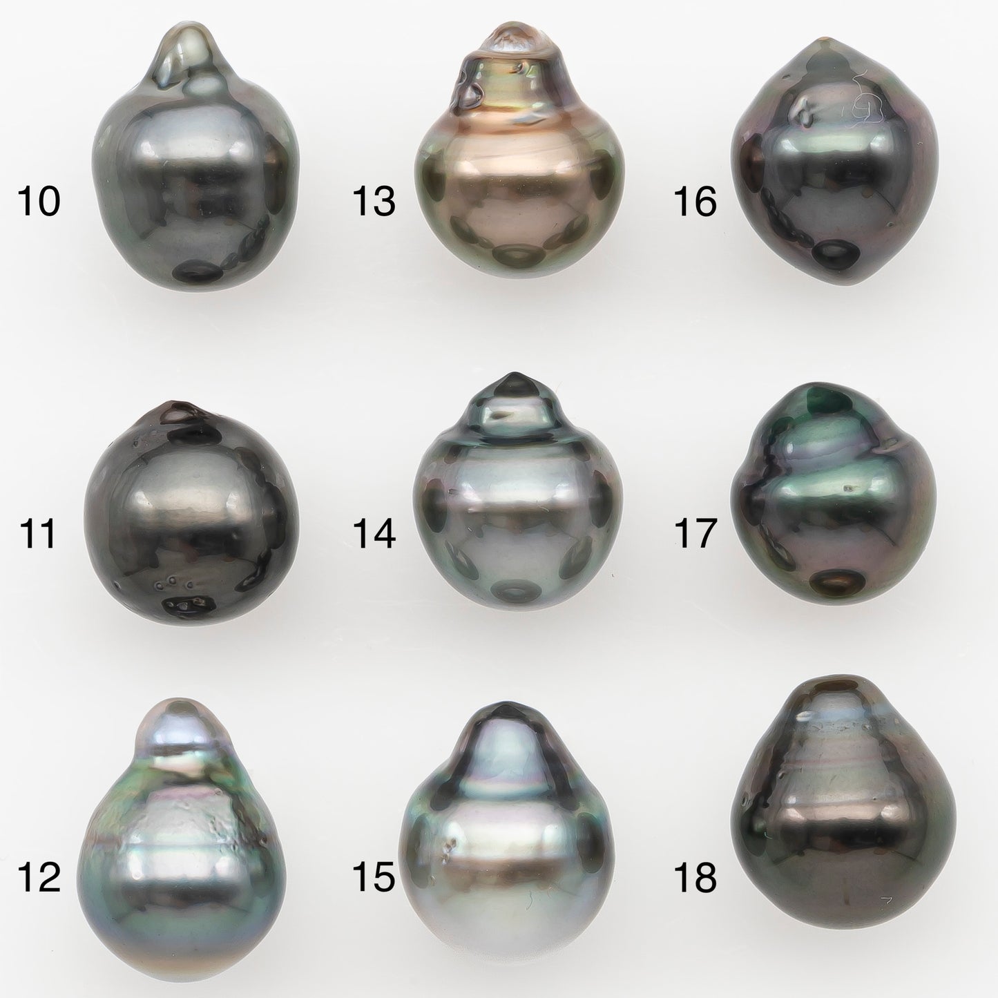 10-11mm Tahitian Pearl Natural Color with Minor Blemishes, Loose Undrilled for Jewelry Making, SKU # 3290TH