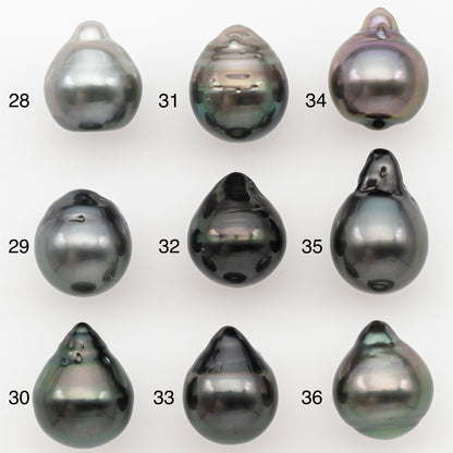 10-11mm Tahitian Pearl Natural Color with Minor Blemishes, Loose Undrilled for Jewelry Making, SKU # 3290TH