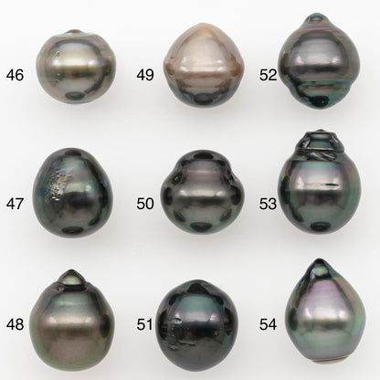 10-11mm Tahitian Pearl Natural Color with Minor Blemishes, Loose Undrilled for Jewelry Making, SKU # 3290TH