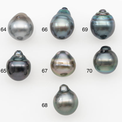 10-11mm Tahitian Pearl Natural Color with Minor Blemishes, Loose Undrilled for Jewelry Making, SKU # 3290TH