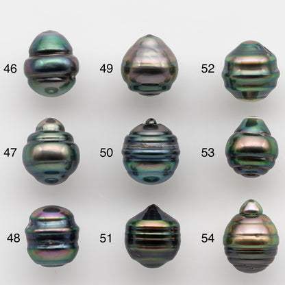 9-10mm Tahitian Pearl with High Luster and Natural Color, One Piece Undrilled for Making Jewelry, SKU # 2503TH
