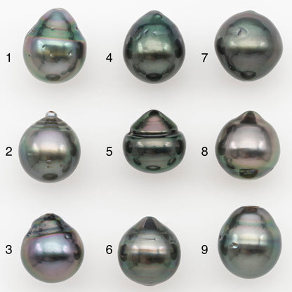10-11mm Tahitian Pearl Natural Color with Minor Blemishes, Loose Undrilled for Jewelry Making, SKU # 3291TH