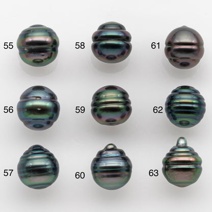 9-10mm Tahitian Pearl with High Luster and Natural Color, One Piece Undrilled for Making Jewelry, SKU # 2503TH