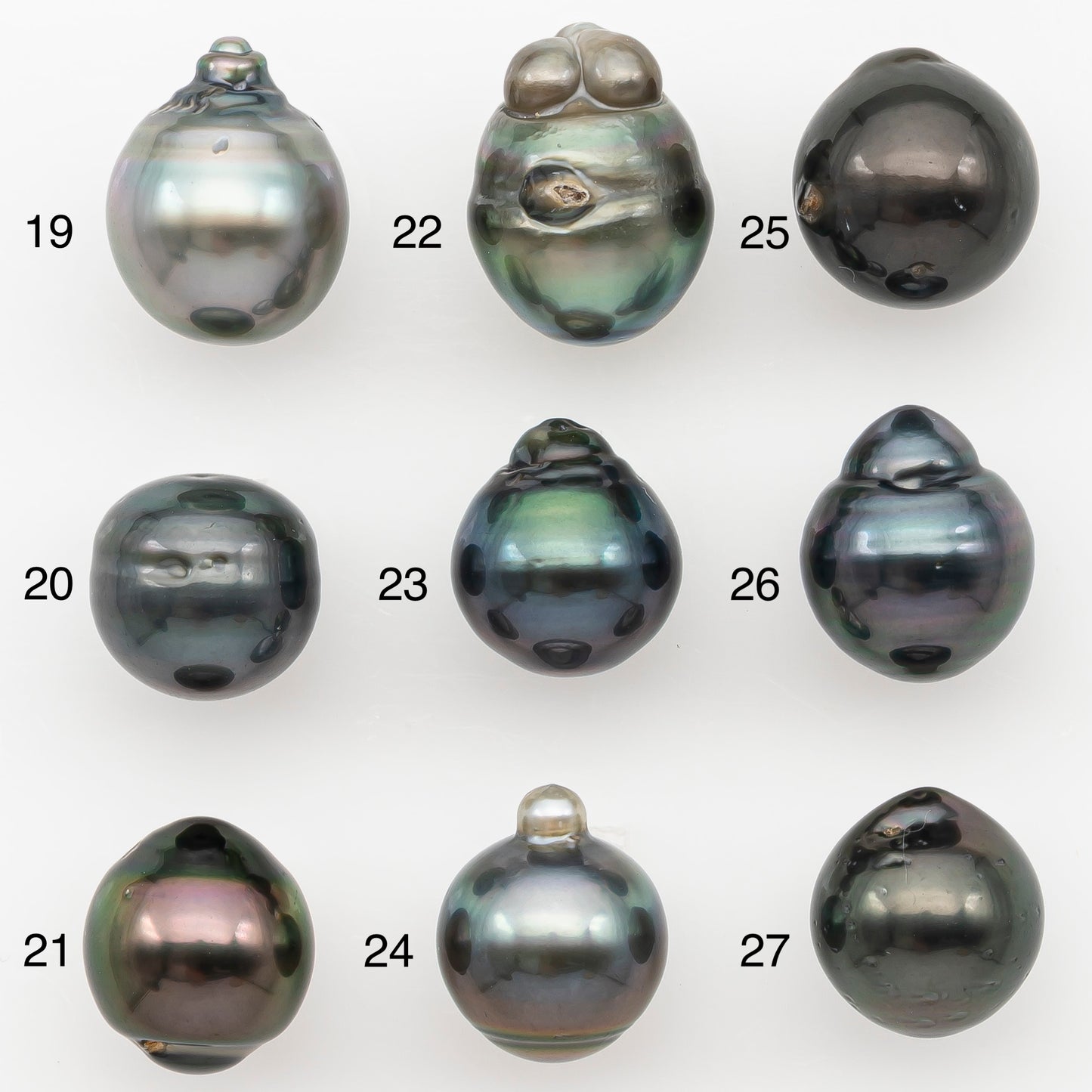 10-11mm Tahitian Pearl Natural Color with Minor Blemishes, Loose Undrilled for Jewelry Making, SKU # 3291TH