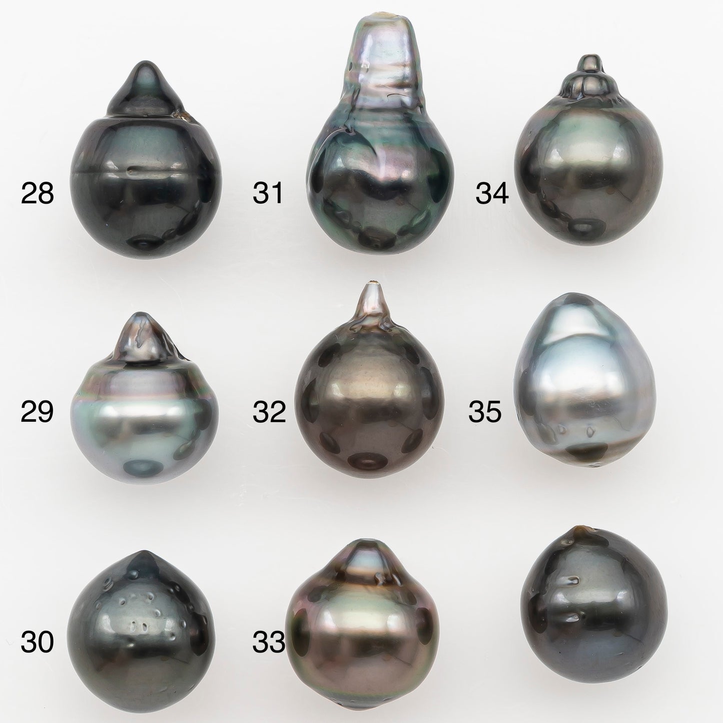 10-11mm Tahitian Pearl Natural Color with Minor Blemishes, Loose Undrilled for Jewelry Making, SKU # 3291TH