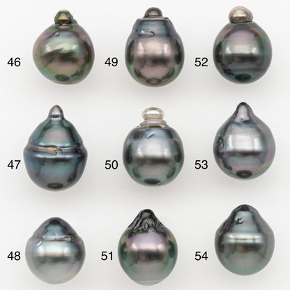 10-11mm Tahitian Pearl Natural Color with Minor Blemishes, Loose Undrilled for Jewelry Making, SKU # 3291TH