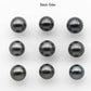 10-11mm High Quality Round Tahitian Pearl in Natural Color and Very Nice Luster, Single Piece Loose Undrilled, SKU # 2088TH