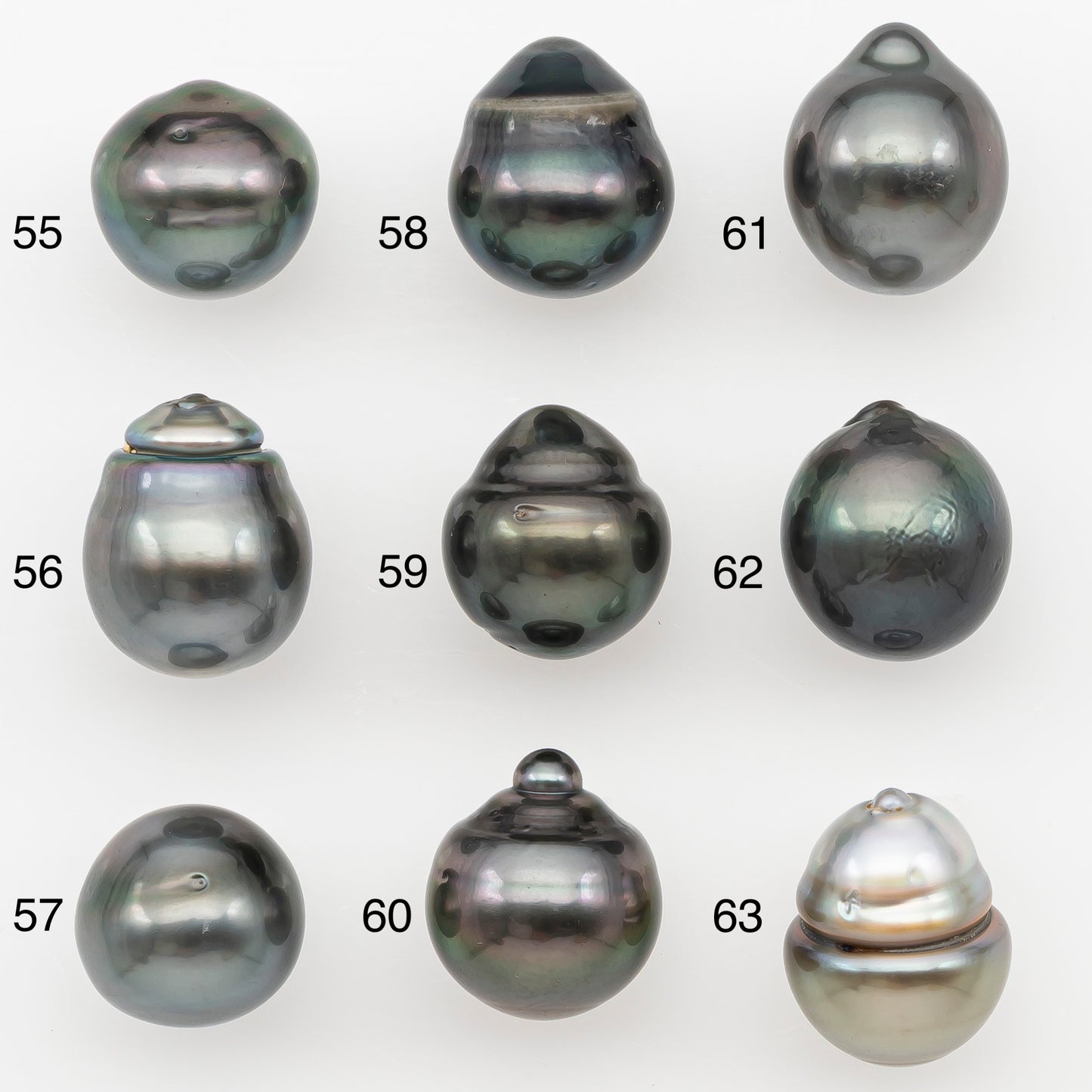 10-11mm Tahitian Pearl Natural Color with Minor Blemishes, Loose Undrilled for Jewelry Making, SKU # 3291TH