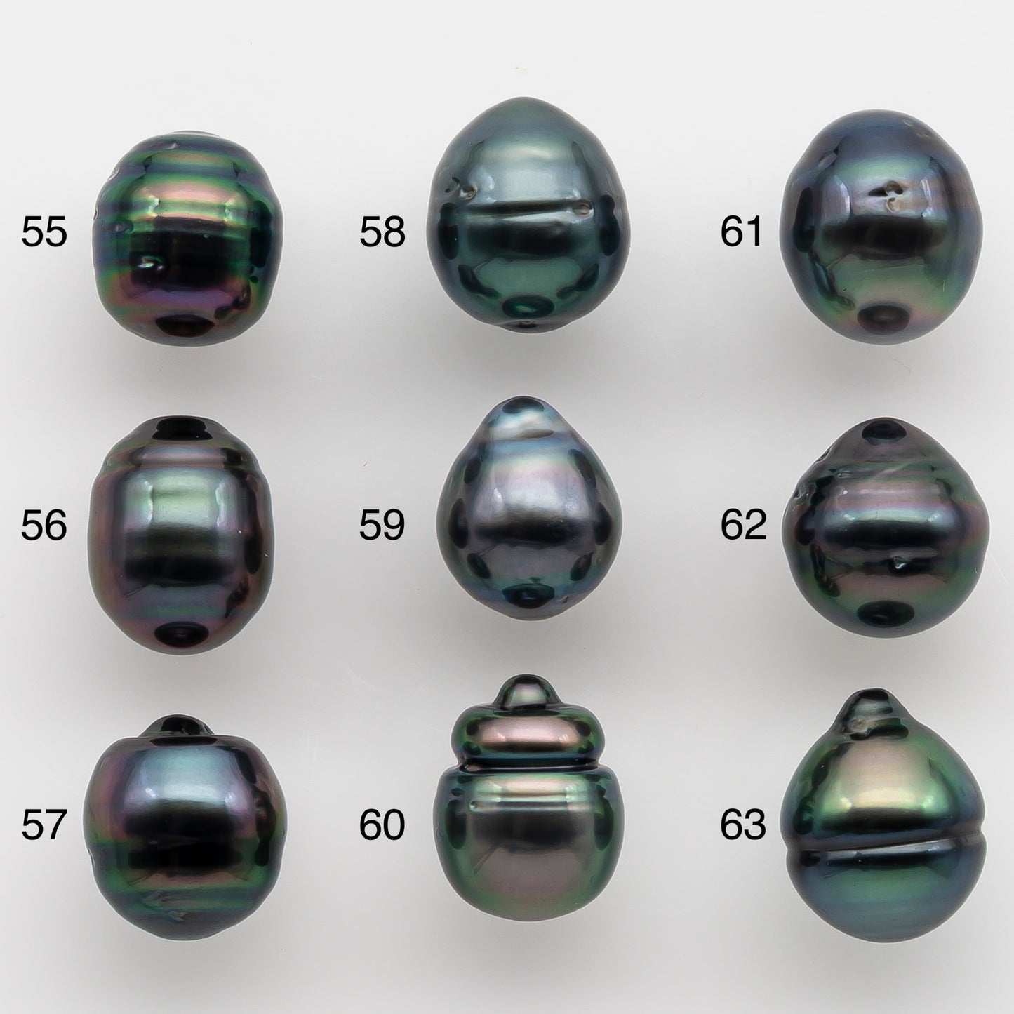 9-10mm Tahitian Pearl with High Luster and Natural Color, One Piece Undrilled for Making Jewelry, SKU # 2504TH