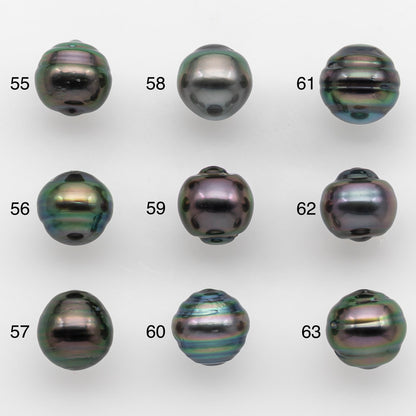 9-10mm Tahitian Pearl with High Luster and Natural Color, One Piece Undrilled for Making Jewelry, SKU # 2507TH