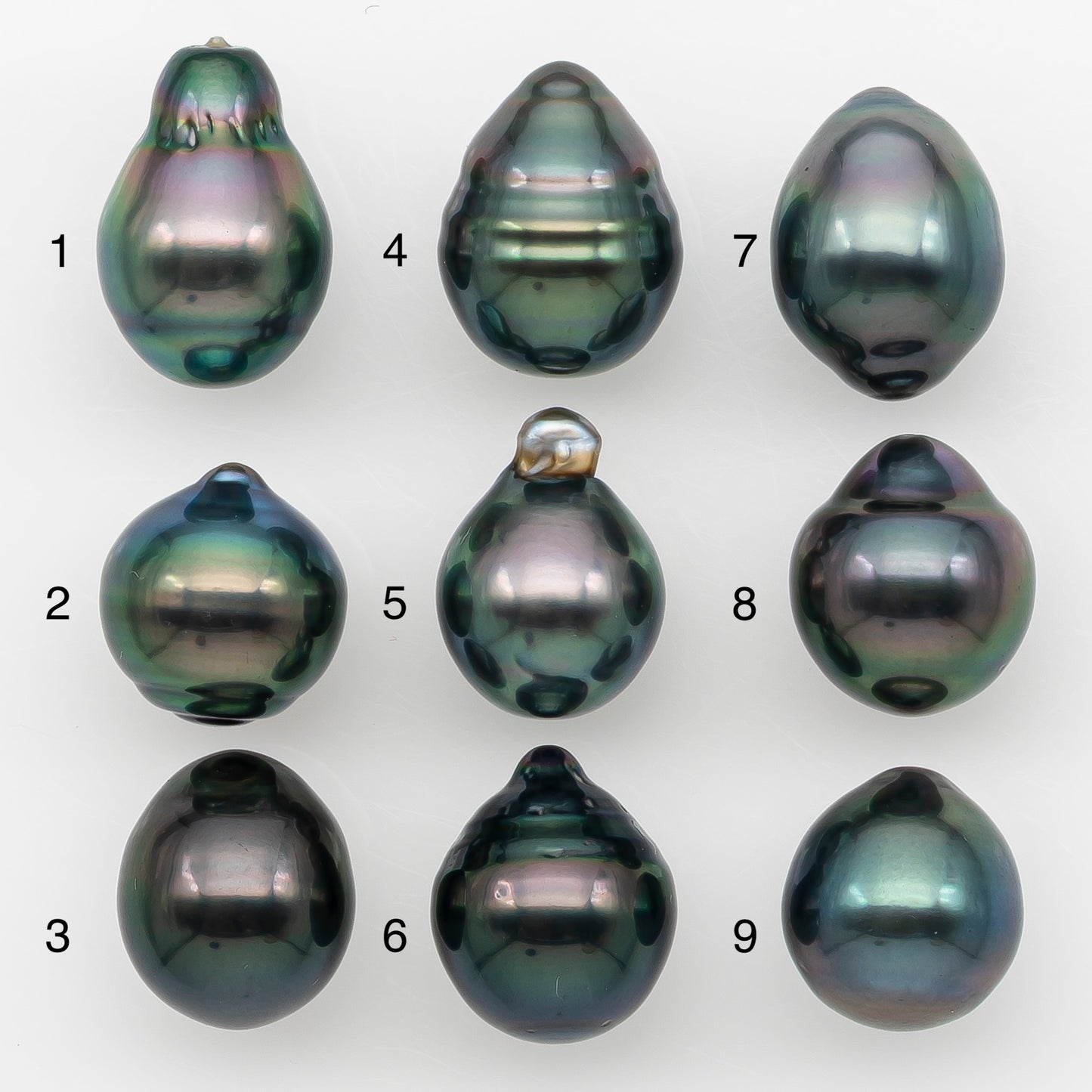 10-11mm Tahitian Pearl Natural Color with Minor Blemishes, Loose Undrilled for Jewelry Making, SKU # 3301TH