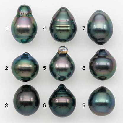 10-11mm Tahitian Pearl Natural Color with Minor Blemishes, Loose Undrilled for Jewelry Making, SKU # 3301TH