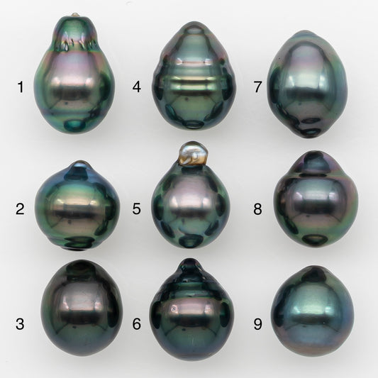 10-11mm Tahitian Pearl Natural Color with Minor Blemishes, Loose Undrilled for Jewelry Making, SKU # 3301TH