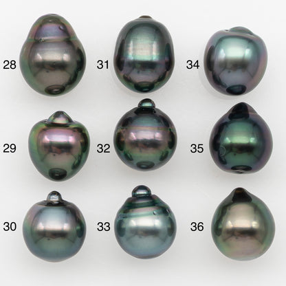 10-11mm Tahitian Pearl Natural Color with Minor Blemishes, Loose Undrilled for Jewelry Making, SKU # 3301TH