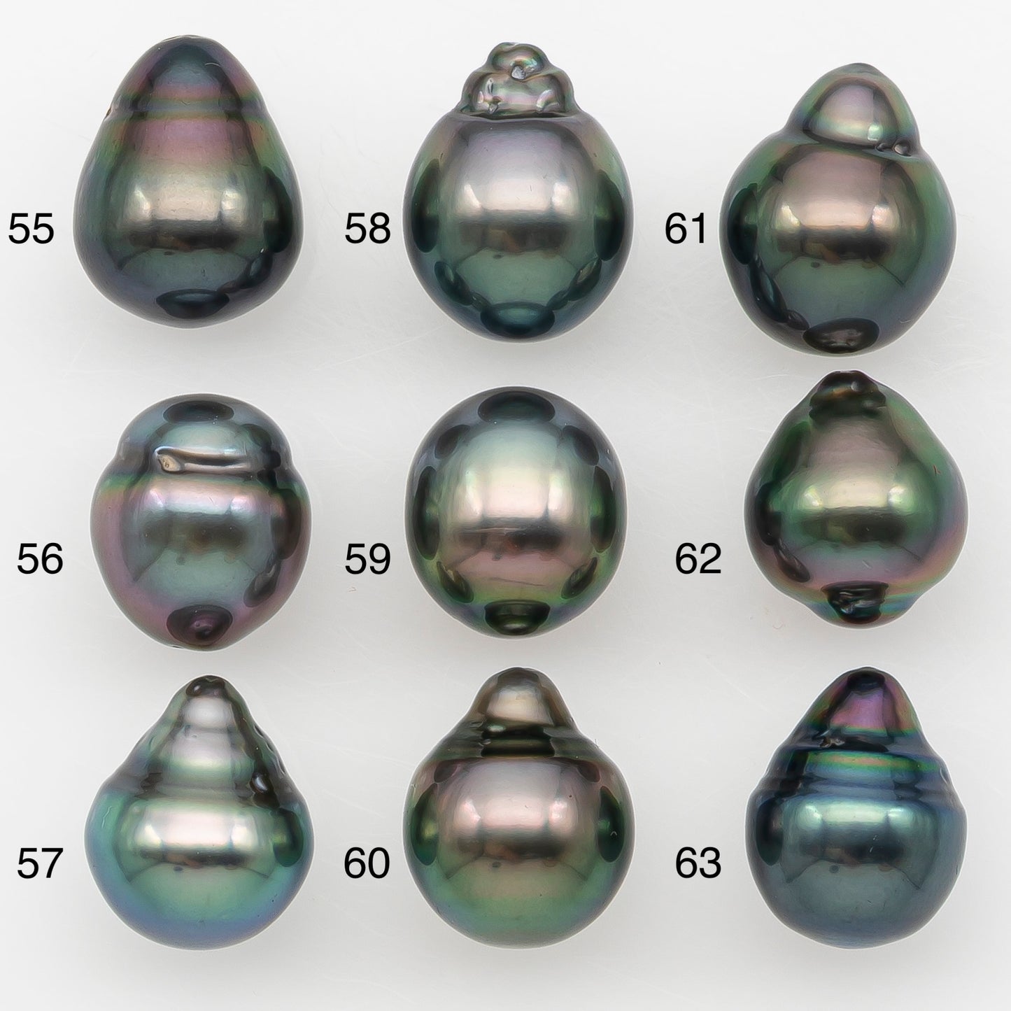 10-11mm Tahitian Pearl Natural Color with Minor Blemishes, Loose Undrilled for Jewelry Making, SKU # 3301TH