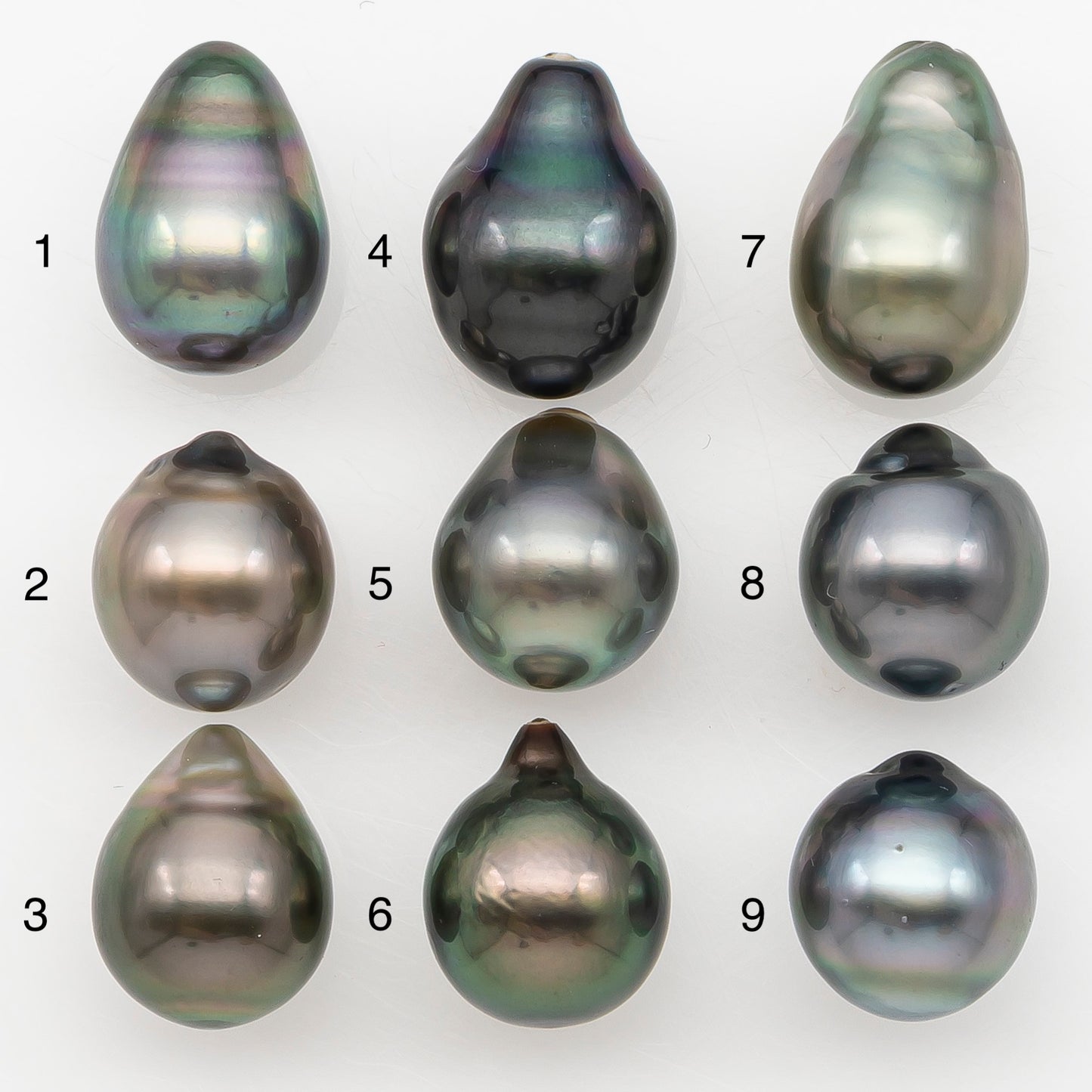 10-11mm Tahitian Pearl Natural Color with Minor Blemishes, Loose Undrilled for Jewelry Making, SKU # 3302TH