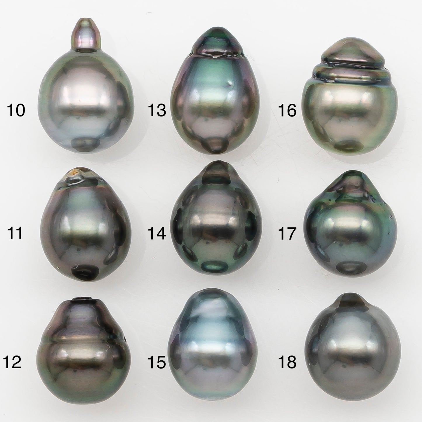 10-11mm Tahitian Pearl Natural Color with Minor Blemishes, Loose Undrilled for Jewelry Making, SKU # 3302TH