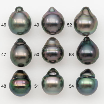 10-11mm Tahitian Pearl Natural Color with Minor Blemishes, Loose Undrilled for Jewelry Making, SKU # 3302TH