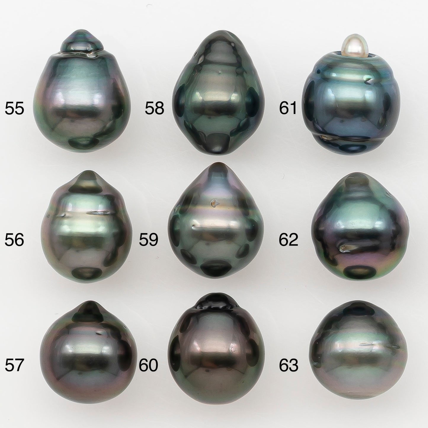 10-11mm Tahitian Pearl Natural Color with Minor Blemishes, Loose Undrilled for Jewelry Making, SKU # 3302TH