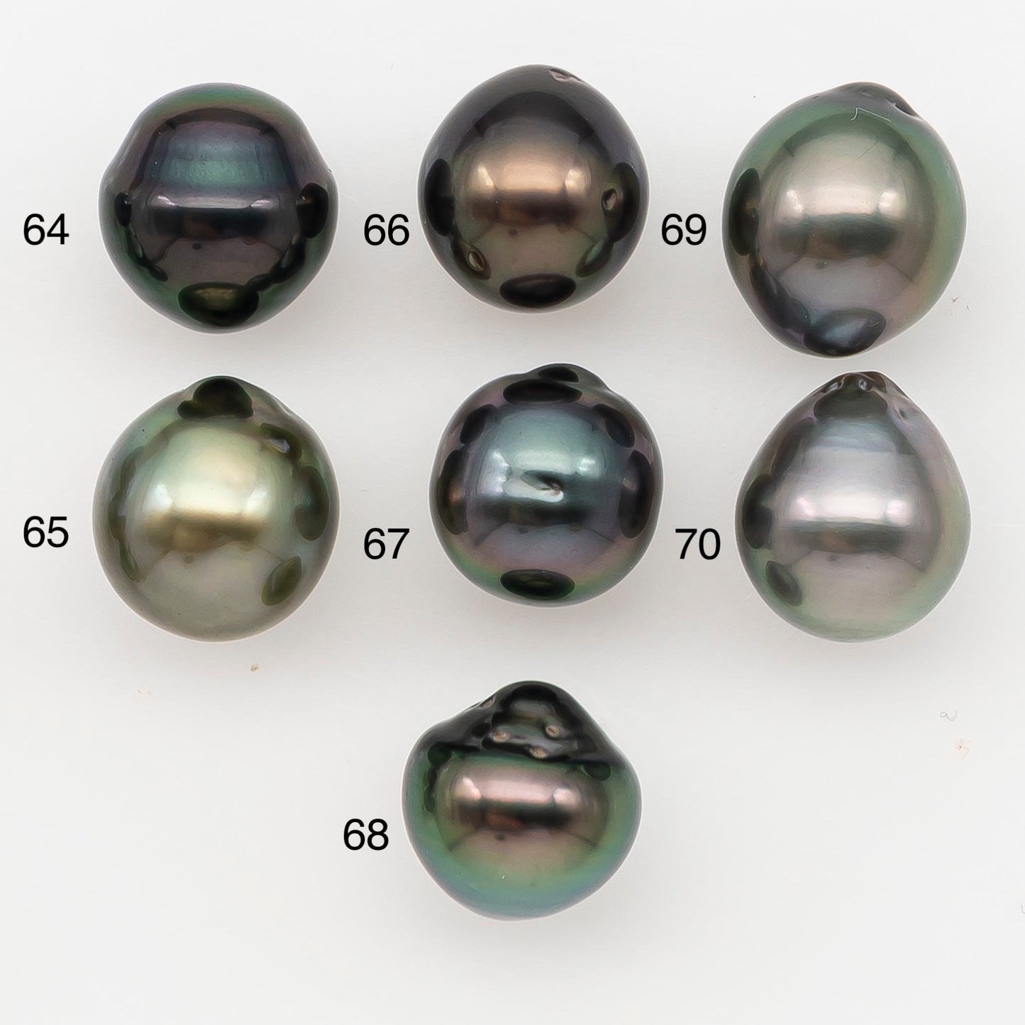 10-11mm Tahitian Pearl Natural Color with Minor Blemishes, Loose Undrilled for Jewelry Making, SKU # 3302TH