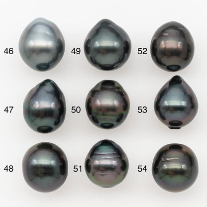 10-11mm Tahitian Pearl Natural Color with Minor Blemishes, Loose Undrilled for Jewelry Making, SKU # 3303TH