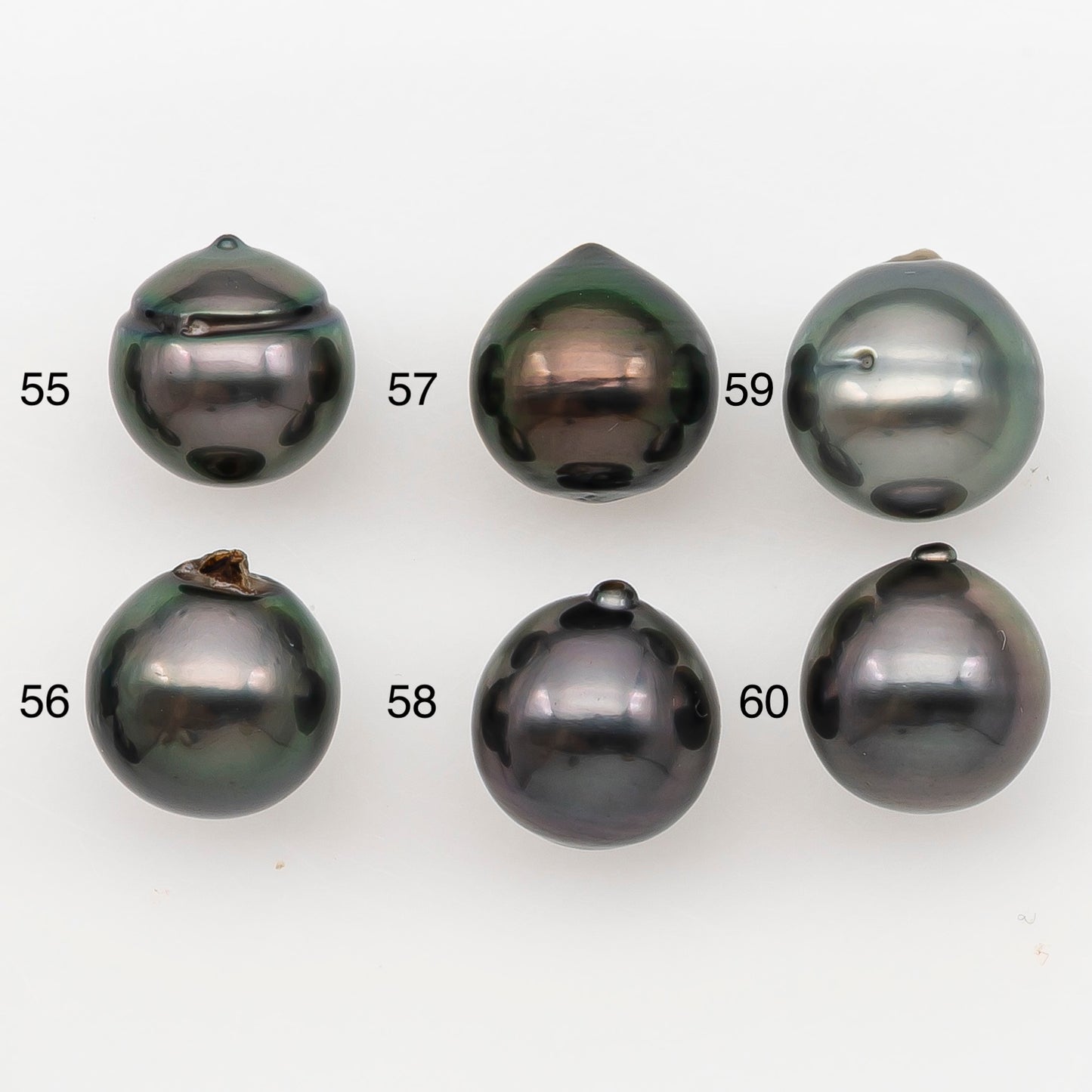 10-11mm Tahitian Pearl Natural Color with Minor Blemishes, Loose Undrilled for Jewelry Making, SKU # 3303TH
