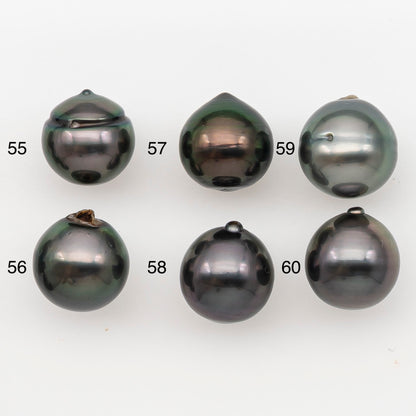10-11mm Tahitian Pearl Natural Color with Minor Blemishes, Loose Undrilled for Jewelry Making, SKU # 3303TH