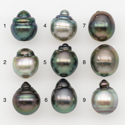 10-11mm Tahitian Pearl Natural Color with Minor Blemishes, Loose Undrilled for Jewelry Making, SKU # 3304TH