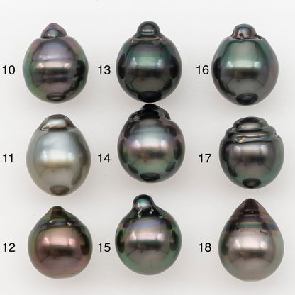 10-11mm Tahitian Pearl Natural Color with Minor Blemishes, Loose Undrilled for Jewelry Making, SKU # 3304TH