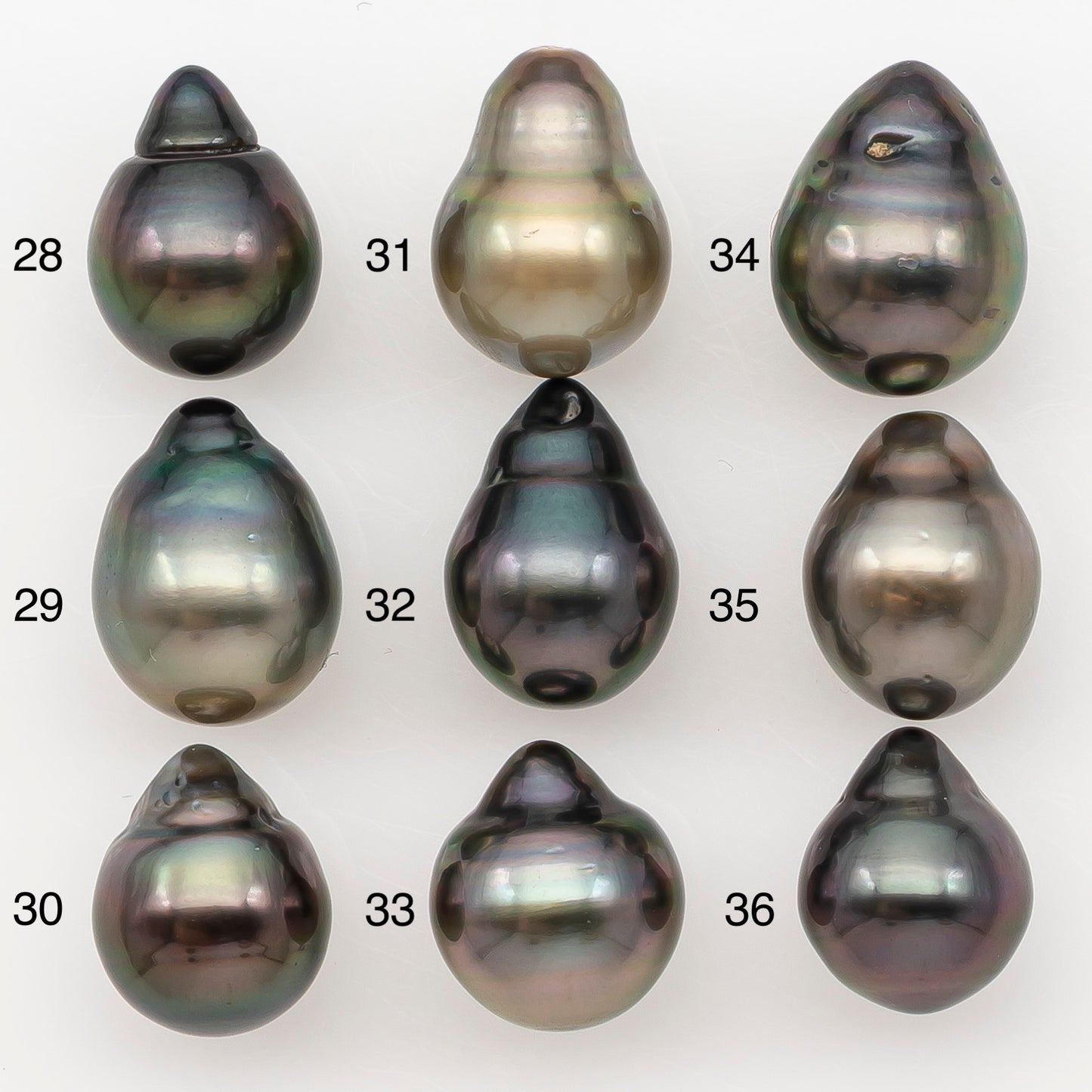 10-11mm Tahitian Pearl Natural Color with Minor Blemishes, Loose Undrilled for Jewelry Making, SKU # 3304TH