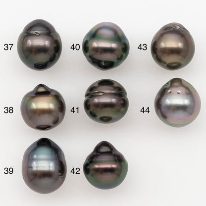 10-11mm Tahitian Pearl Natural Color with Minor Blemishes, Loose Undrilled for Jewelry Making, SKU # 3304TH