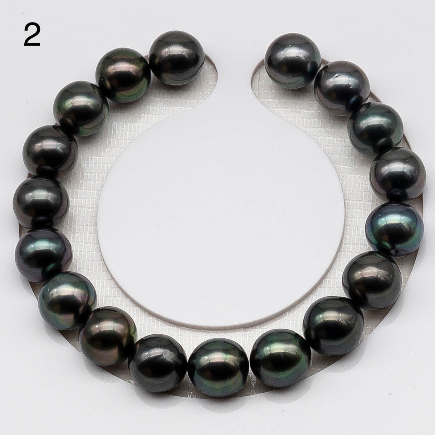 10-11mm 7-8 Inch Tahitian Pearl Short Strand (No Hole), Natural Colors, SKU # 3312TH