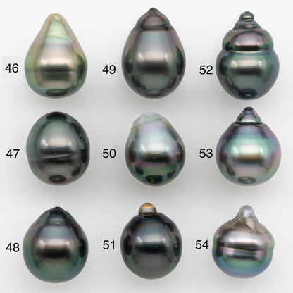 10-11mm Tahitian Pearl Natural Color with Minor Blemishes, Loose Undrilled for Jewelry Making, SKU # 3301TH