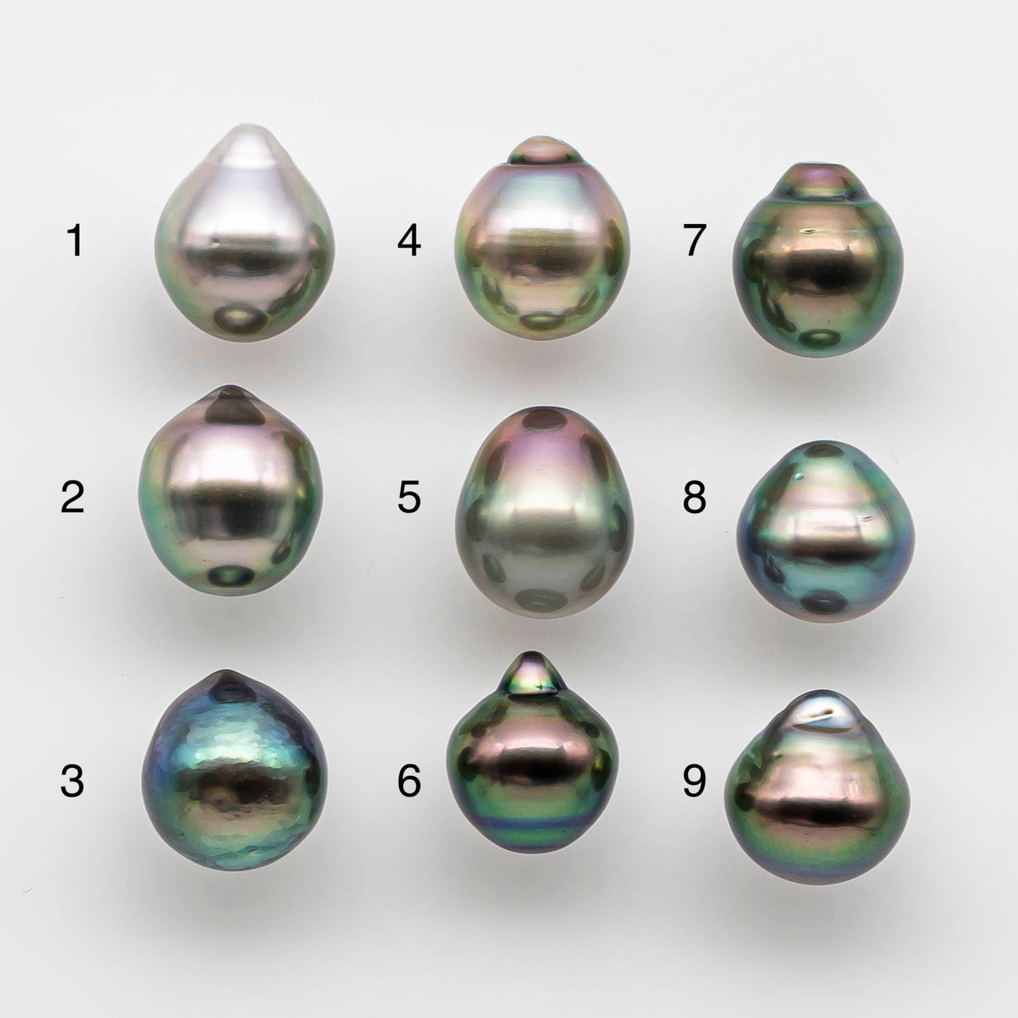 10-11mm Tahitian Pearl Drop with High Luster and Natural Color with Minor Blemishes, Loose Single Piece Undrilled, SKU # 1818TH