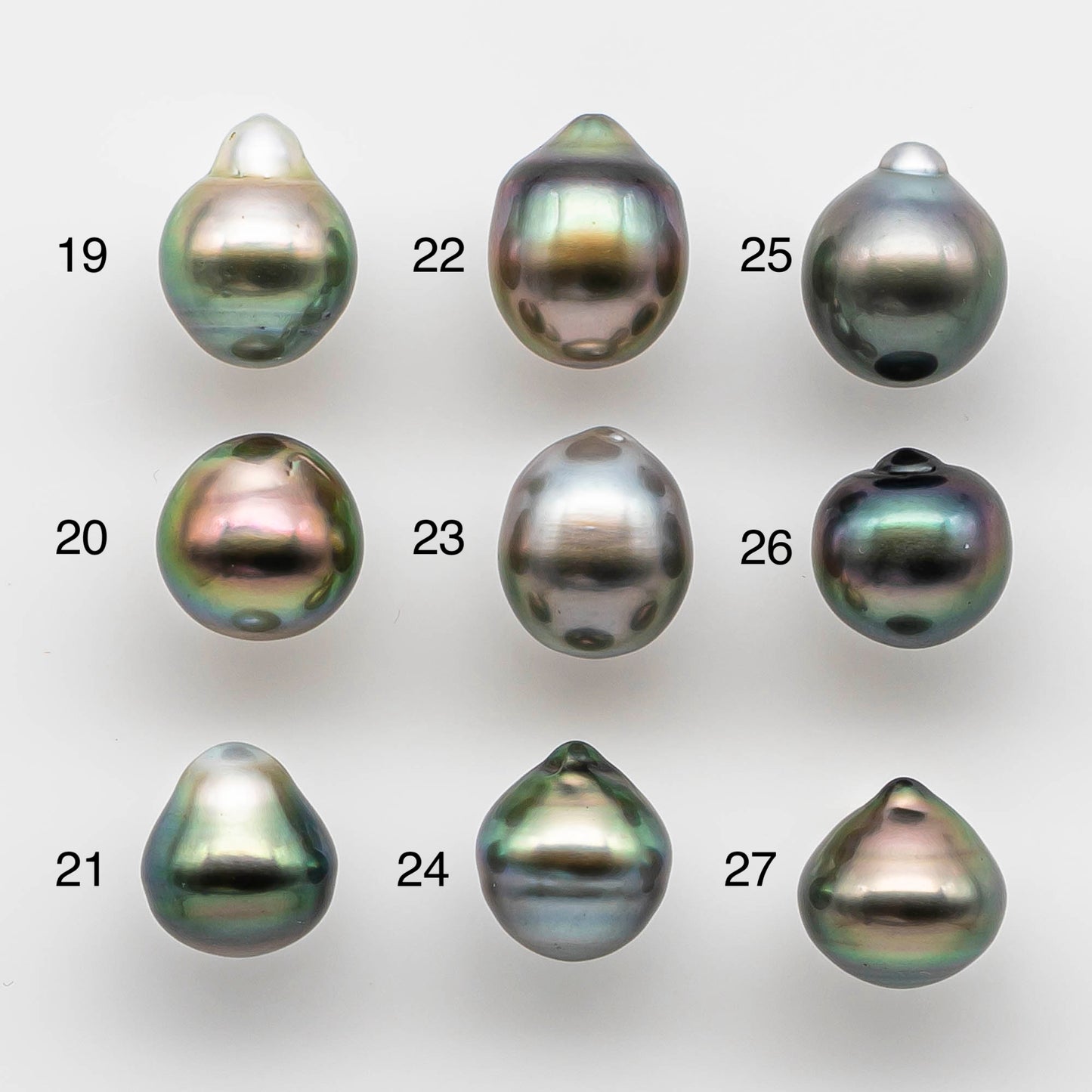 10-11mm Tahitian Pearl Drop with High Luster and Natural Color with Minor Blemishes, Loose Single Piece Undrilled, SKU # 1818TH