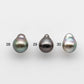 10-11mm Tahitian Pearl Drop with High Luster and Natural Color with Minor Blemishes, Loose Single Piece Undrilled, SKU # 1818TH