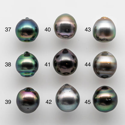 10-11mm Undrilled Drop Tahitian Pearl in High Luster and Natural Color with Minor Blemishes, Loose Single Piece, SKU # 1819TH