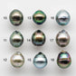 10-11mm Tahitian Pearl Drop Undrilled Loose Single Piece in High Luster and Natural Color with Minor Blemishes, SKU # 1820TH