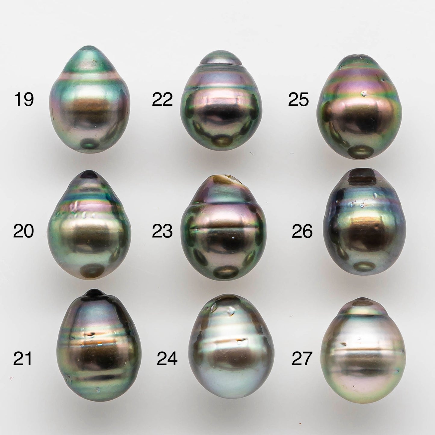 10-11mm Tahitian Pearl Drop Undrilled Loose Single Piece in High Luster and Natural Color with Minor Blemishes, SKU # 1820TH