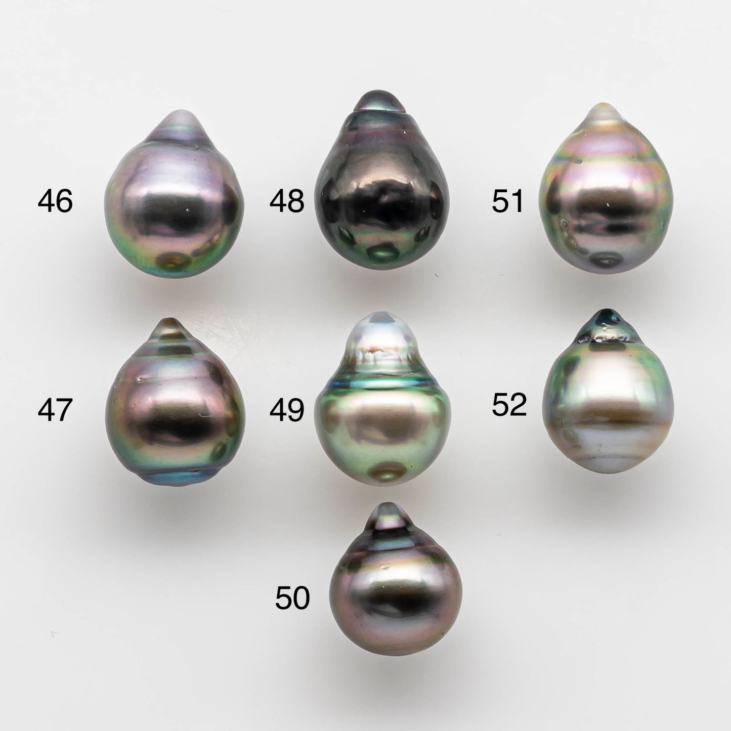 10-11mm Tahitian Pearl Drop Undrilled Loose Single Piece in High Luster and Natural Color with Minor Blemishes, SKU # 1820TH