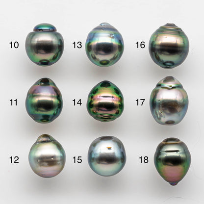 10-11mm Baroque Tahitian Pearl Drops Undrilled Loose Single Piece in High Luster and Natural Color with Blemishes, SKU # 1821TH