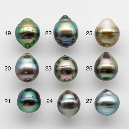 10-11mm Baroque Tahitian Pearl Drops Undrilled Loose Single Piece in High Luster and Natural Color with Blemishes, SKU # 1821TH