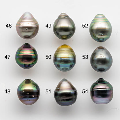 10-11mm Baroque Tahitian Pearl Drops Undrilled Loose Single Piece in High Luster and Natural Color with Blemishes, SKU # 1821TH
