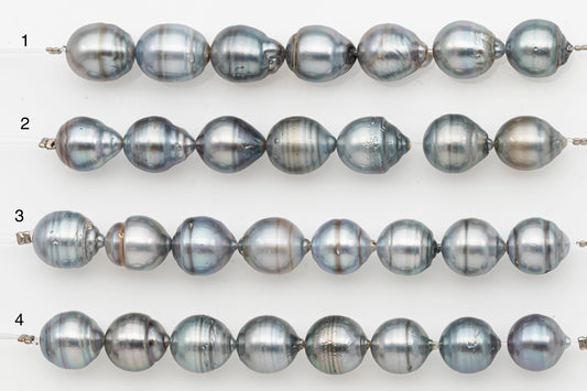 11-12mm Tahitian Pearl Short Strand with Minor Blemishes, Natural Colors, SKU # 3317TH