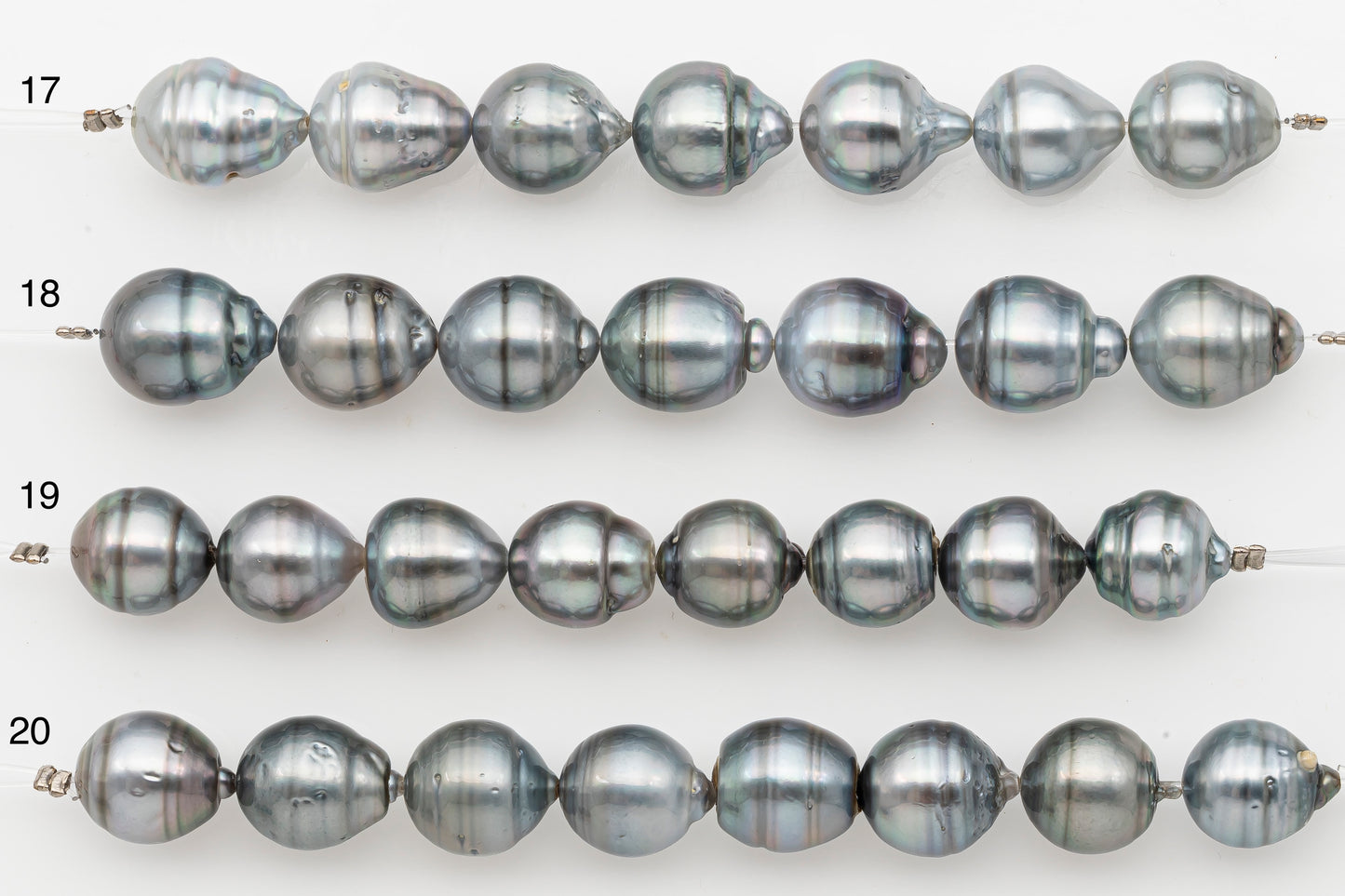 11-12mm Tahitian Pearl Short Strand with Minor Blemishes, Natural Colors, SKU # 3317TH