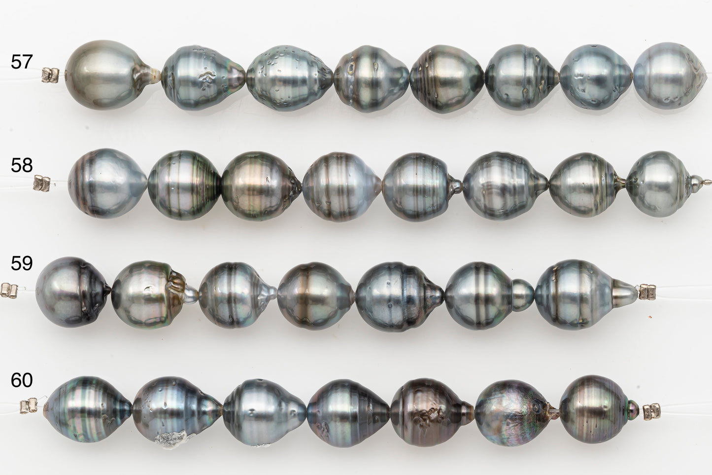 11-12mm Tahitian Pearl Short Strand with Minor Blemishes, Natural Colors, SKU # 3317TH